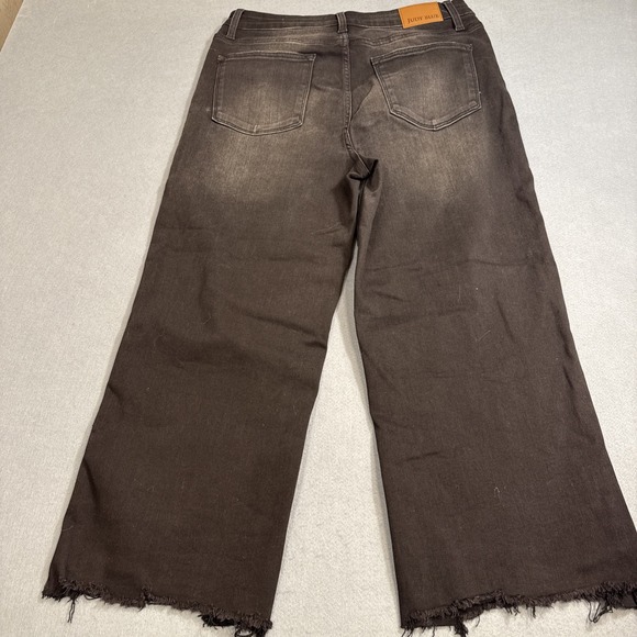 JEANS WIDE LEG Judy Blue WOMEN 15/32 Relaxed Fit Blue Mid Rise JB88829 BLK NWT - Picture 7 of 8